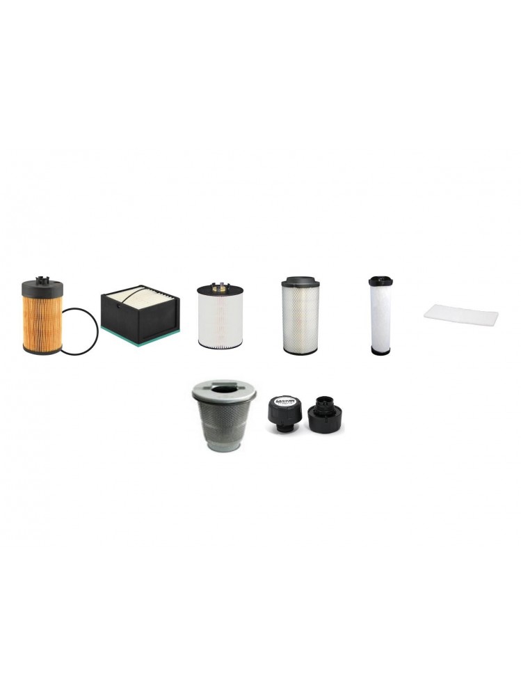 FUCHS 320 MHL Filter Service Kit w/Deutz BF4M2012C Eng. SN  0267-0421- YR  2004-