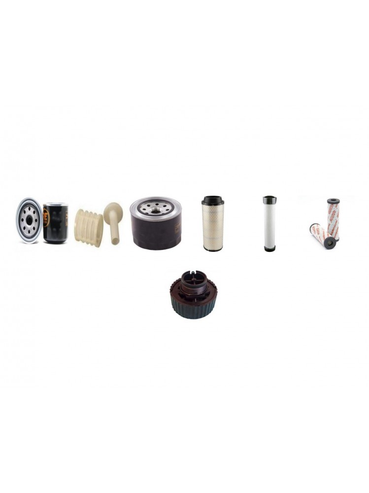 HAKO CITYMASTER 1250 Filter Service Kit w/Yanmar 4Tnv88 Eng.