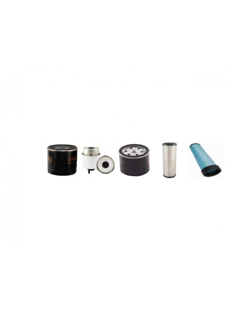 JCB 408 ZX Filter Service Kit Air Oil Fuel Filters w/Deutz  Eng.   YR  2013