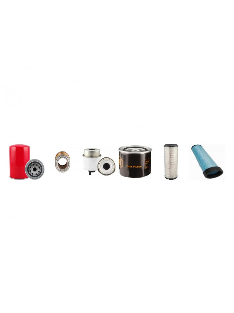 JCB 8085 ZTS Filter Service Kit Air Oil Fuel Filters w/ISUZU 4LE2-XYSJ-01 Eng. SN  Hyd Filter: H:204MM YR  2009-