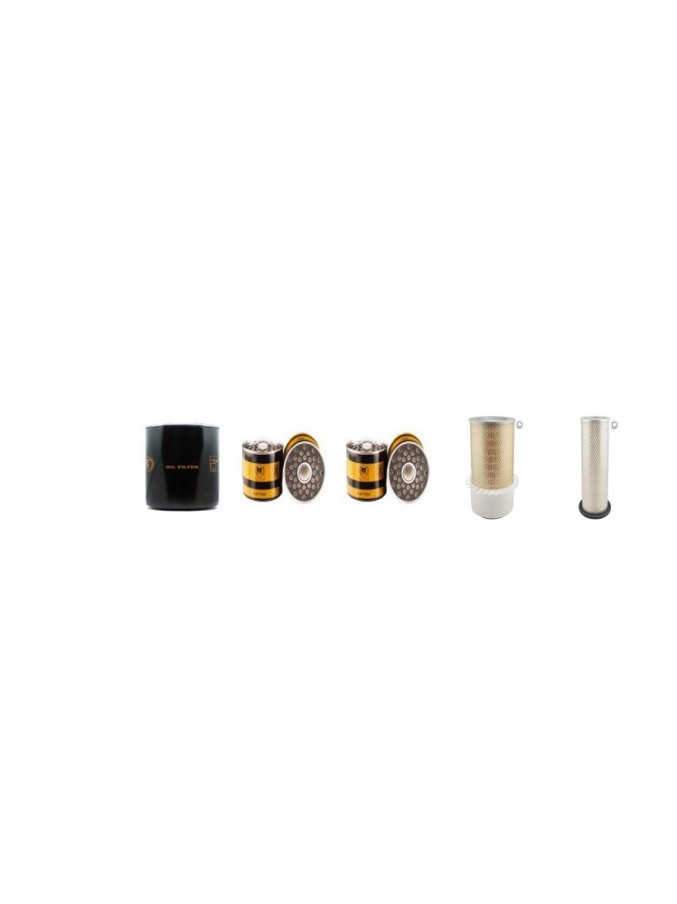 JCB FASTRAC 125 Filter Service Kit Air Oil Fuel Filters w/Perkins 1006.6 Eng. SN  -636000