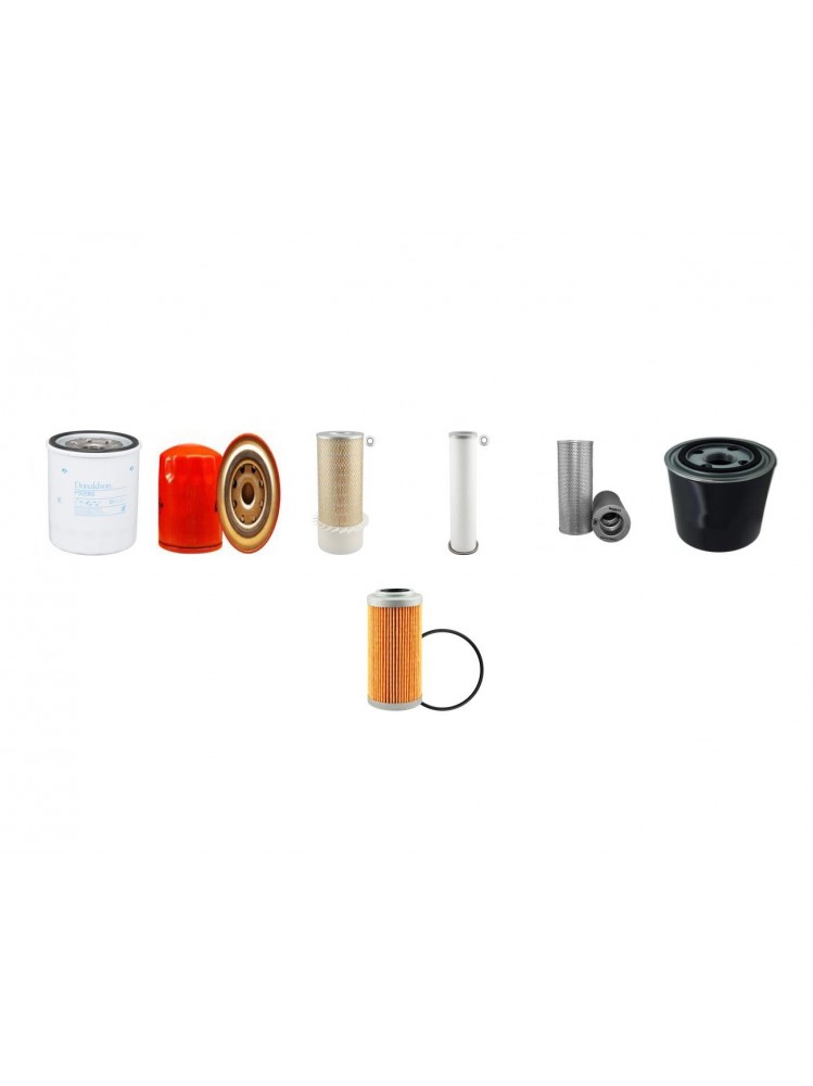 JCB JS 110 Filter Service Kit w/Isuzu 4Bditpa05 Eng. SN 697002-