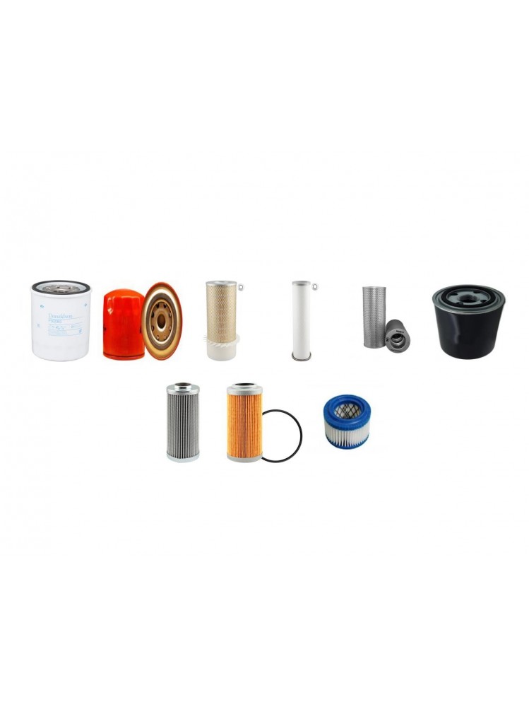 JCB JS 150 LC Filter Service Kit w/Isuzu 4Bdipta15 Eng. SN 701002-701362