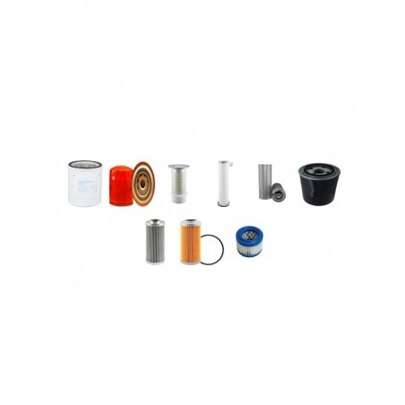 JCB JS150W Filter Service Kit w/Isuzu 4Bditpa15 Eng. SN 718001-