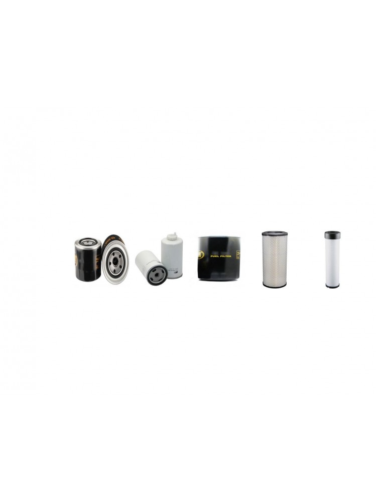 AUSA D 1000 APG Filter Service Kit Air Oil Fuel Filters w/Kubota V3800 CRTIR4V Eng.   YR  2015