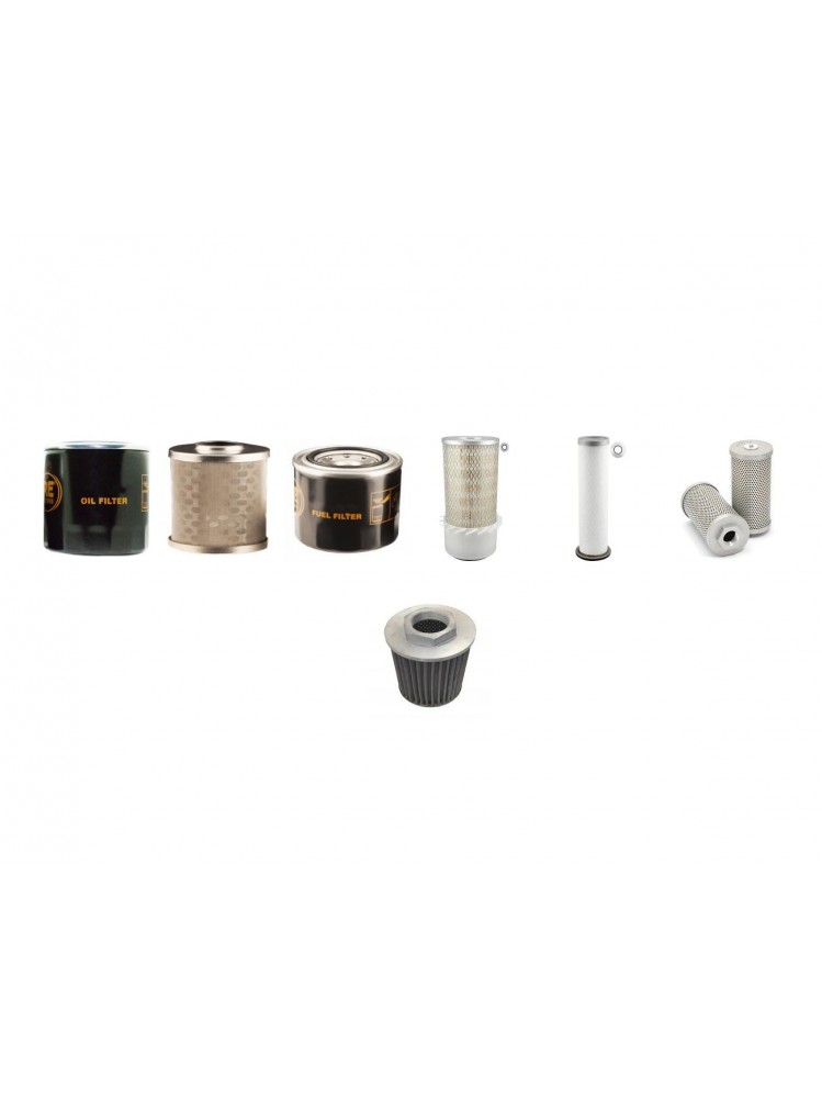 Kubota KX161-2 Filter Service Kit - After Serial Number 50135-