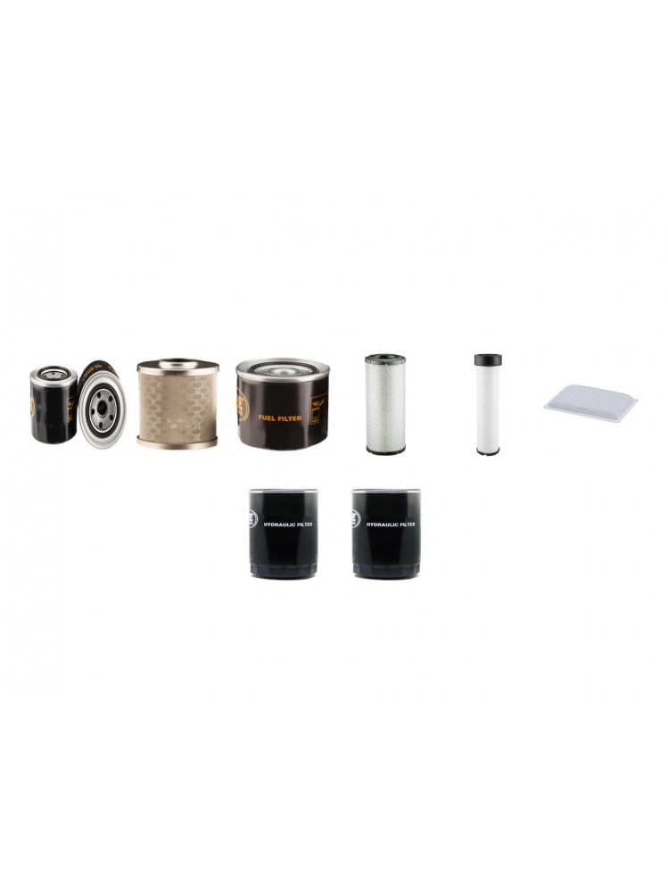 KUBOTA M 7040 DT Filter Service Kit w/Kubota V3307-DI-E21SS Eng.