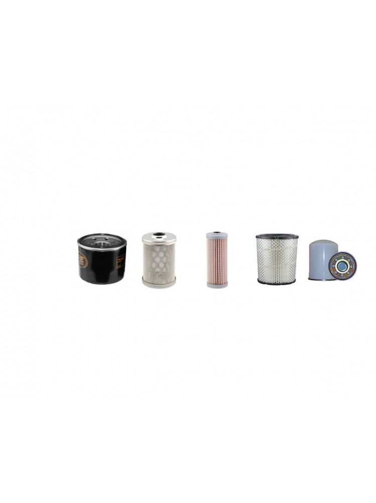 MENZI MUCK 25 VX Filter Service Kit w/Yanmar 3Tnv76-Qik Eng. 2008-