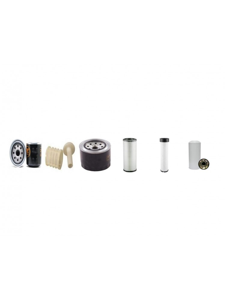 MENZI MUCK 80 VX Filter Service Kit w/Yanmar 4Tnv98 Eng. 2008-