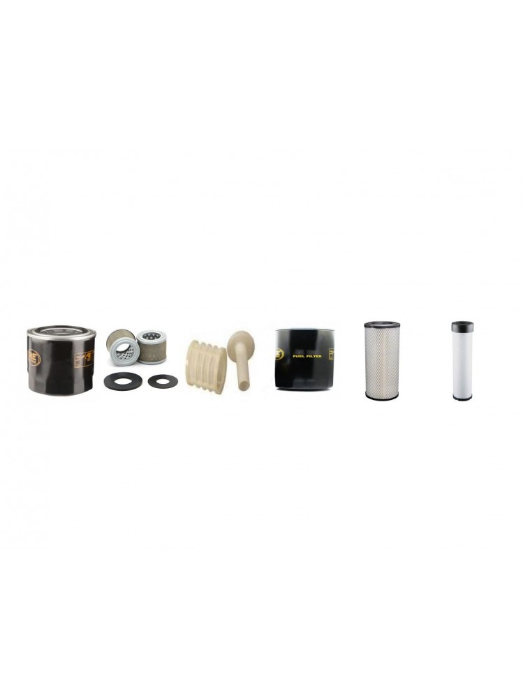 TAKEUCHI TCR 50 Filter Service Kit Air Oil Fuel Filters w/Yanmar 4TNV106 Eng.