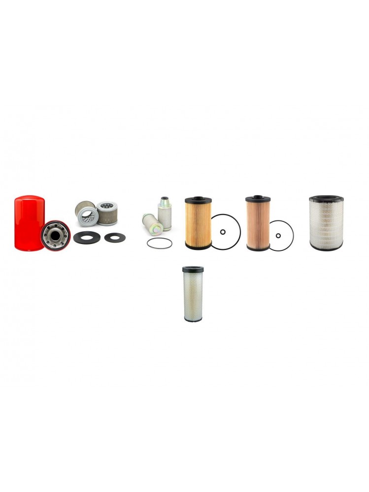 HITACHI ZX 190 W-5 Filter Service Kit Air Oil Fuel Filters w/ISUZU AM-4HK1X Eng.