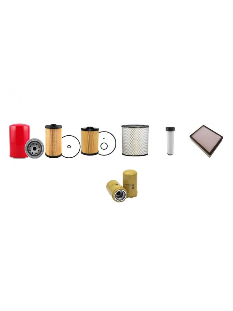 CASE POCLAIN CX 75 C SR Filter Service Kit with Isuzu Ap-4Le2X Eng 2015