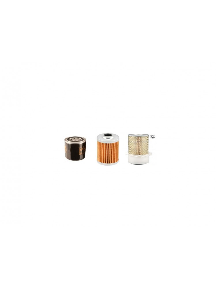 IHI 15 J Filter Service Kit w/Isuzu 3La1Pa Eng. SN Fuel Filter 44mm - Single Air