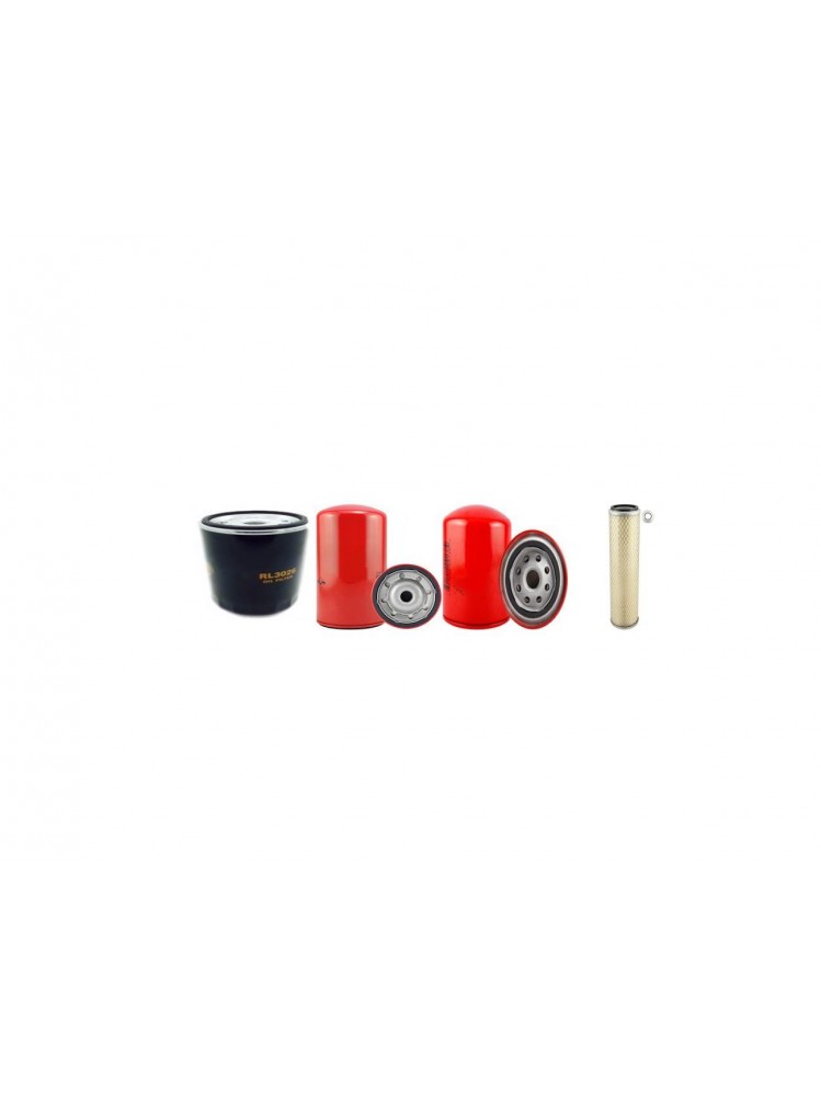 JCB JS 130 Filter Service Kit Air Oil Fuel Filters w/ISUZU 4BG1T-S1 Eng. SN  PA2305 YR  -2008