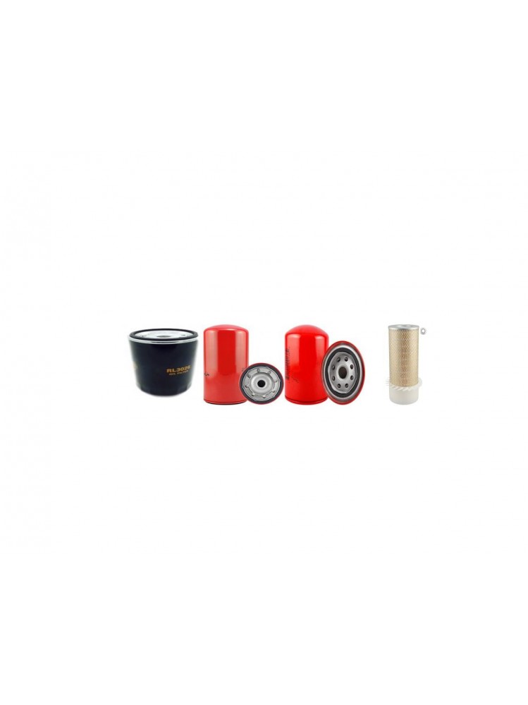 JCB JS130, JS130W, JS160, JS160W Filter Kit ( DOUBLE OIL FILTER ) Air, Oil, Fuel