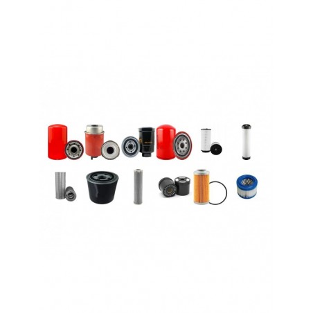JCB JS145W Filter Service Kit w/ Isuzu Engine