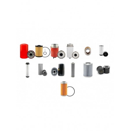 JCB JS145W Filter Service Kit w/ISUZU 4JJIX Eng. YR 2008-