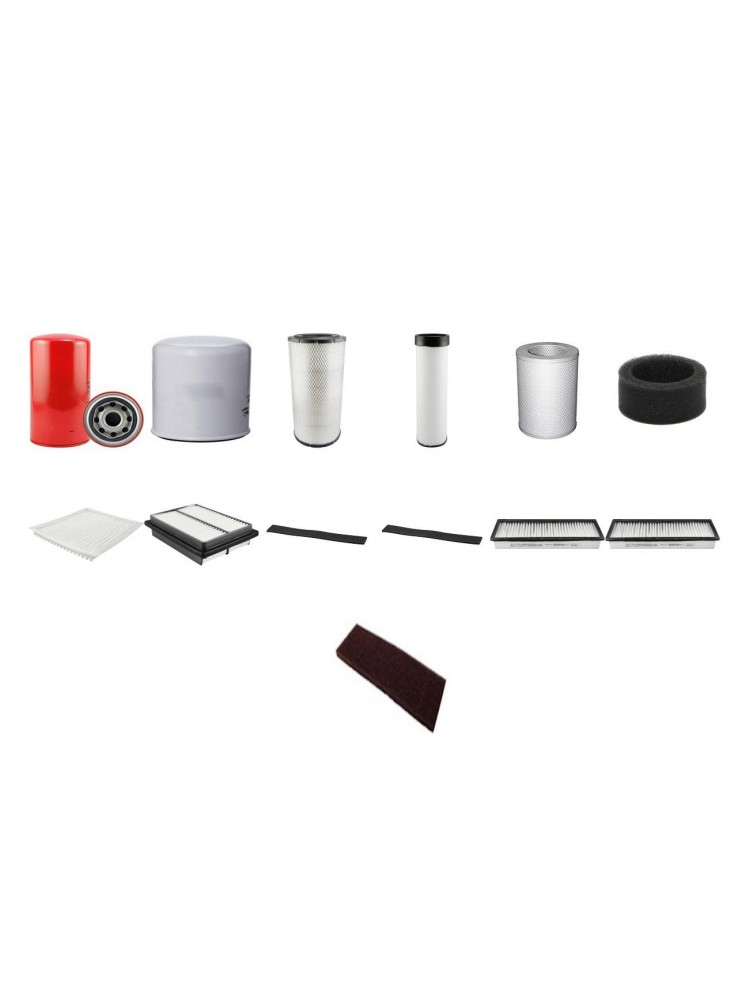 KOMATSU PW 180-7K  Filter Service Kit w/KOMATSU SAA 6D102E Eng. SN  K40'001- YR  2006-