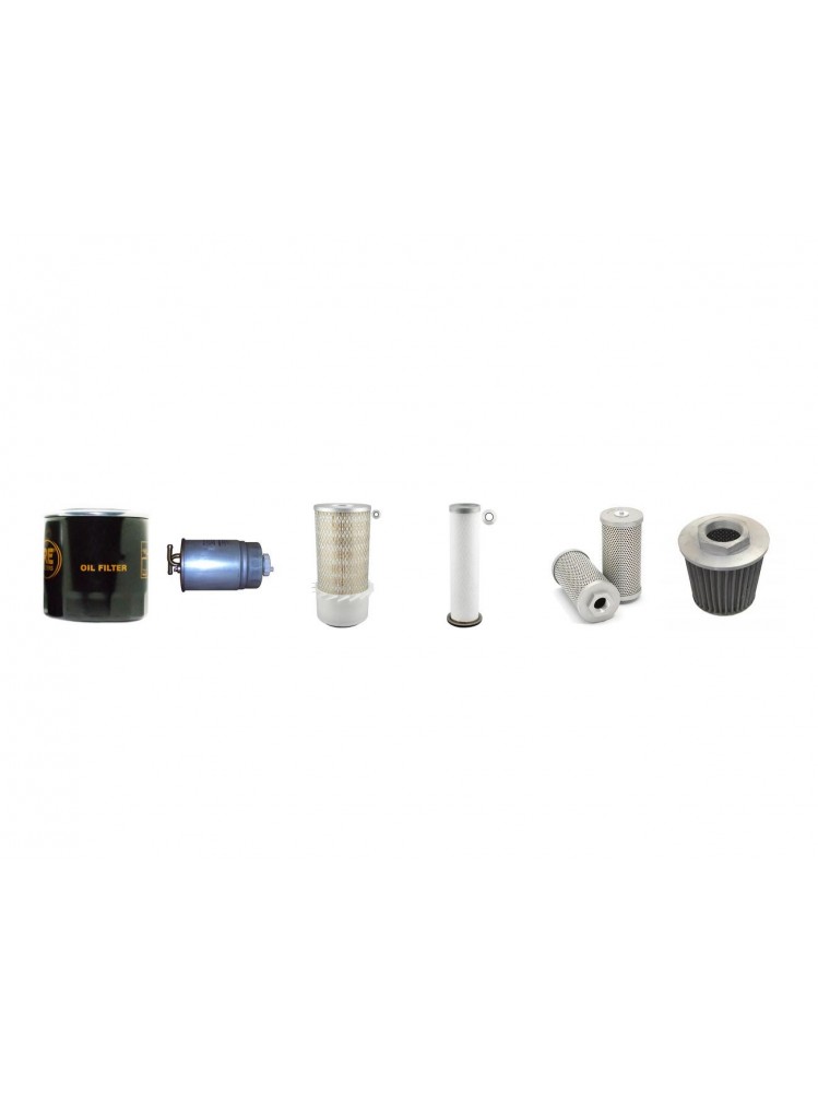 KUBOTA KX 121-2  Filter Service Kit w/Kubota Eng. SN  56566- YR  -2002