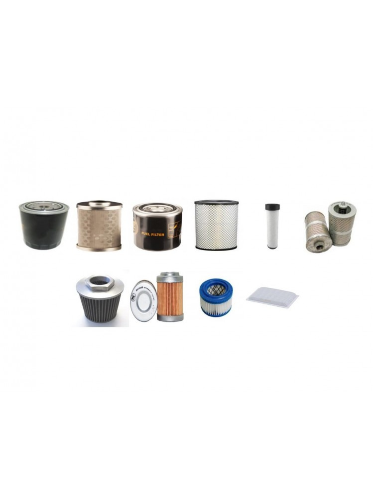 KUBOTA KX 161-3 ALPHA Filter Service Kit w/Kubota V 2203MEBHN Eng.