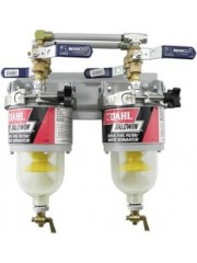 Baldwin 100-MFV, Double Manifold Diesel Fuel Filter/Water Separator with Shut-Off Valves for Continuous Operation