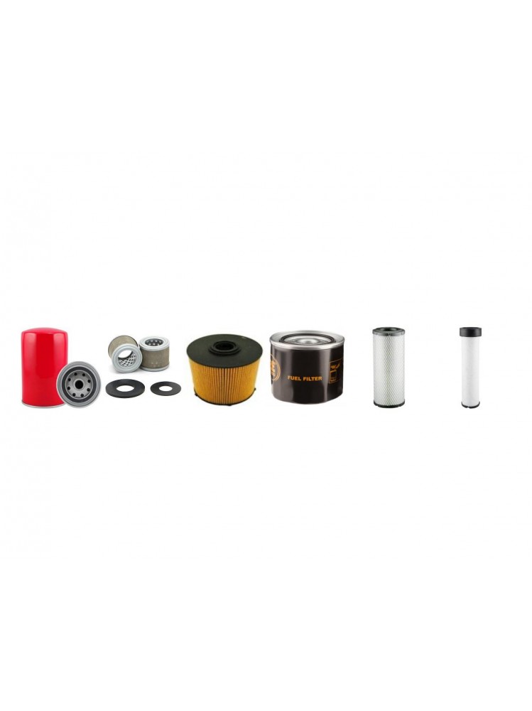 NEW HOLLAND E 80 B M SR Filter Service Kit Air Oil Fuel Filters w/ISUZU AU-4LE2X Eng.