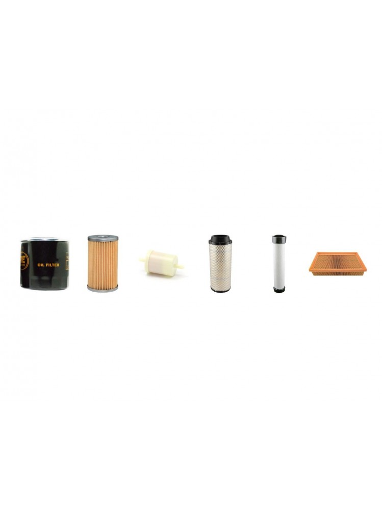 BUCHER CITYCAT 2000 Filter Service Kit w/Kubota F 2503T Eng.