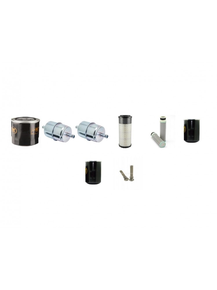 KUBOTA F 3680 Filter Service Kit w/Kubota V 1505E2FM3 Eng.