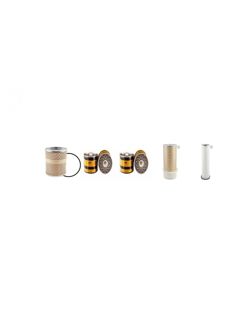 MASSEY FERGUSON MF 1200 Filter Service Kit Air Oil Fuel Filters w/Perkins A 6.354.1 Eng. SN  Oil Filter -Element