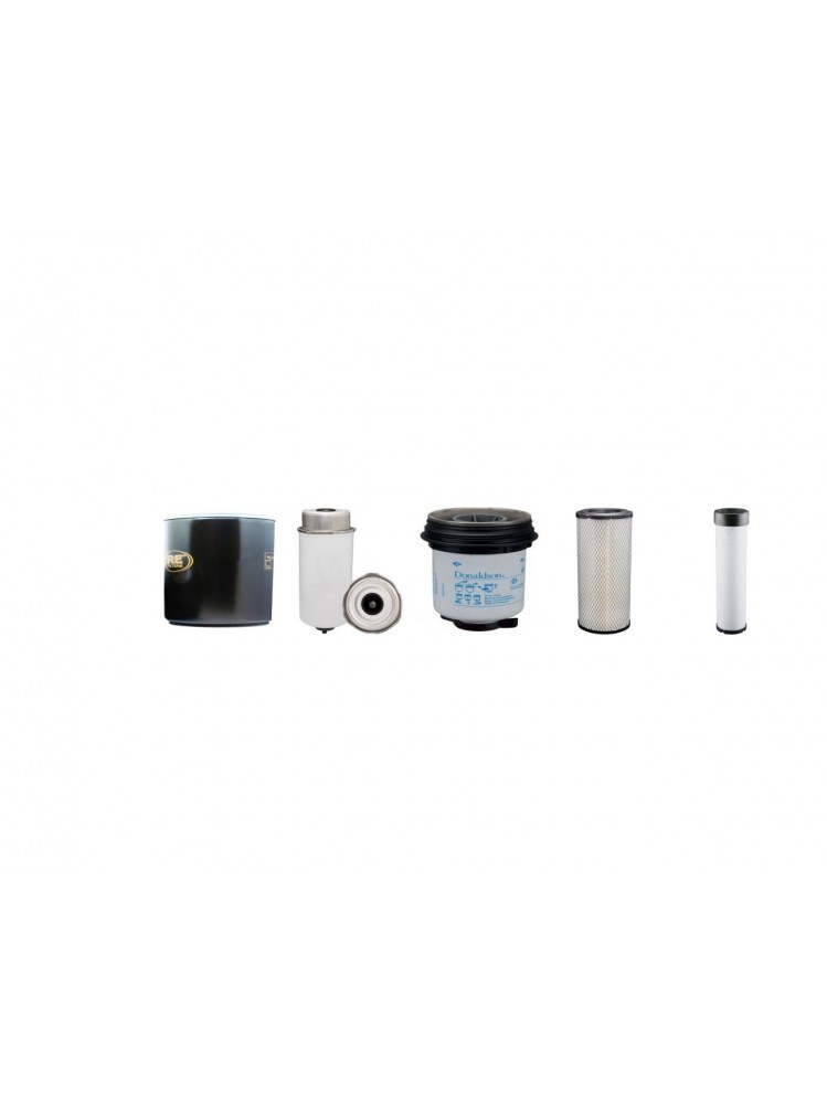 TEREX TA 6/S Filter Service Kit w/JCB EcoMax Eng. Air, Oil, Fuel Filters