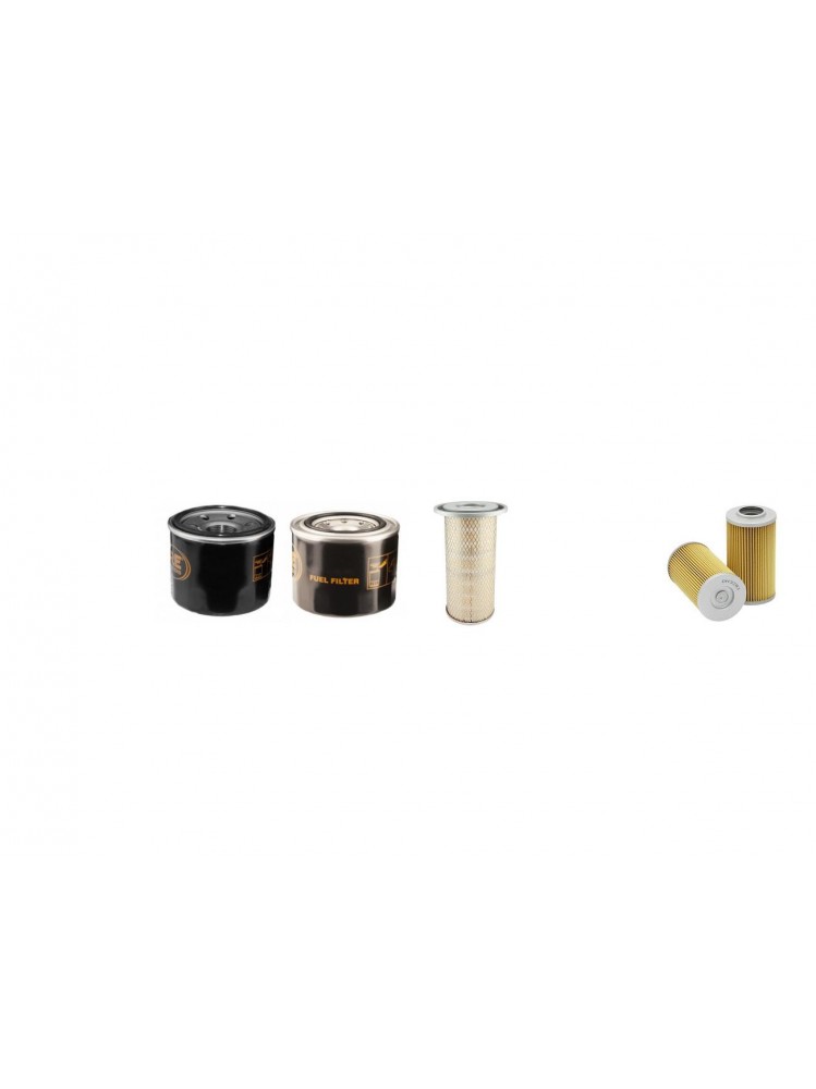 Canycom S25 Filter Service Kit with Kubota V2203-B Engine Air - Oil - Fuel Filters