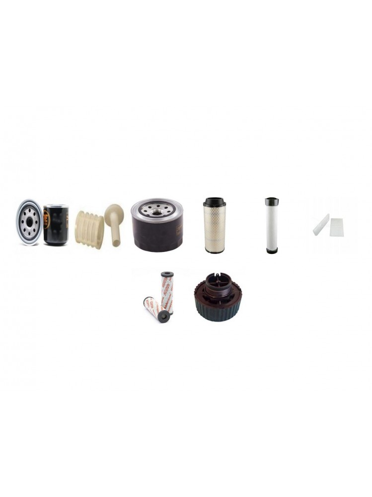 HAKO CITYMASTER 1200 Filter Service Kit w/Yanmar 4TNV88 Eng.