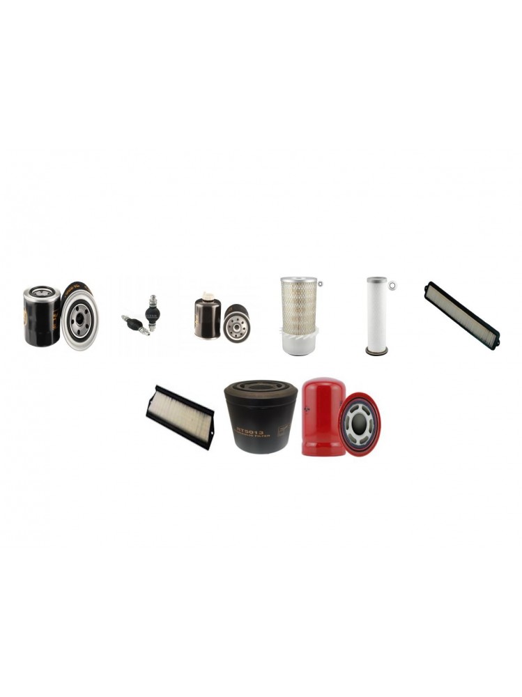 BOBCAT T 190 TURBO Filter Service Kit w/Kubota V2403E Eng. SN  11001- YR  2004-  5270/5279