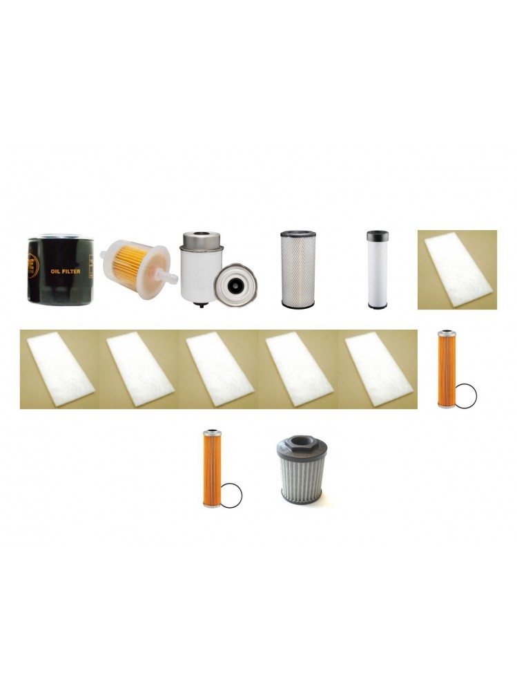 BOMAG BW 174 AP-4 Filter Service Kit w/Kubota V3800 Eng. SN  101000000001- YR  2013