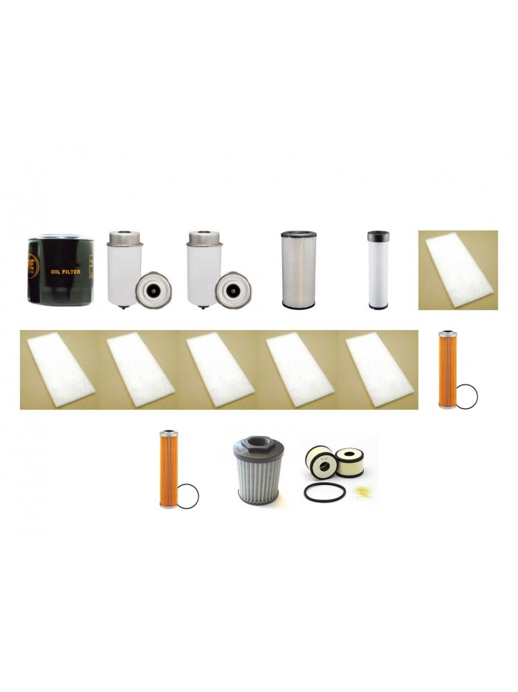 BOMAG BW 174 AP-4I AM Filter Service Kit w/Kubota V3800CRTE4B Eng. SN  101870751002- YR  2013