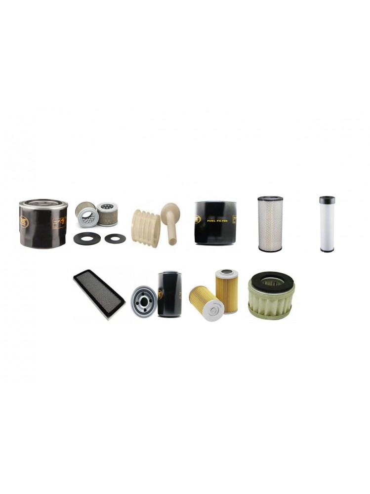 TAKEUCHI TCR 50 Filter Service Kit w/Yanmar 4TNV106 Eng.