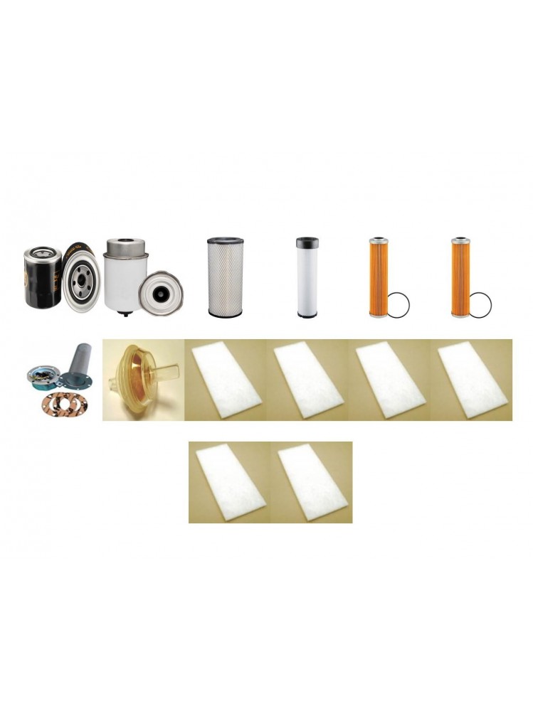 BOMAG BW 174 AP-4 (AM)  Filter Service Kit w/Kubota V 3800 DI-T Eng. SN  S/N1010000000 YR  01-