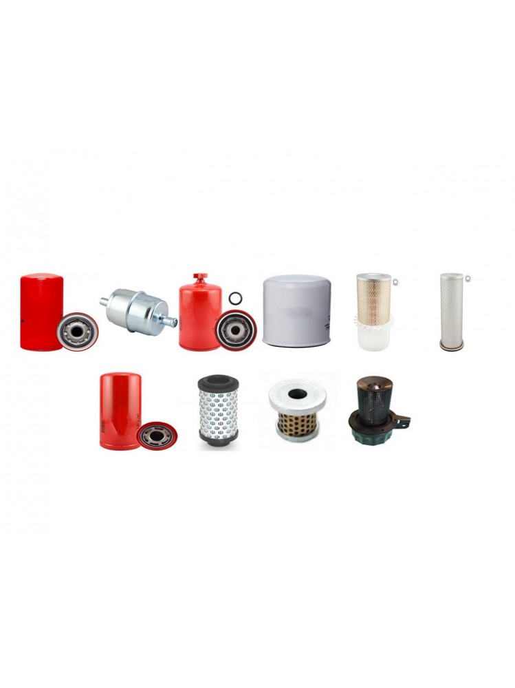 CASE 1188 Filter Service Kit w/Cummins 6T590 Eng.   YR  1996-