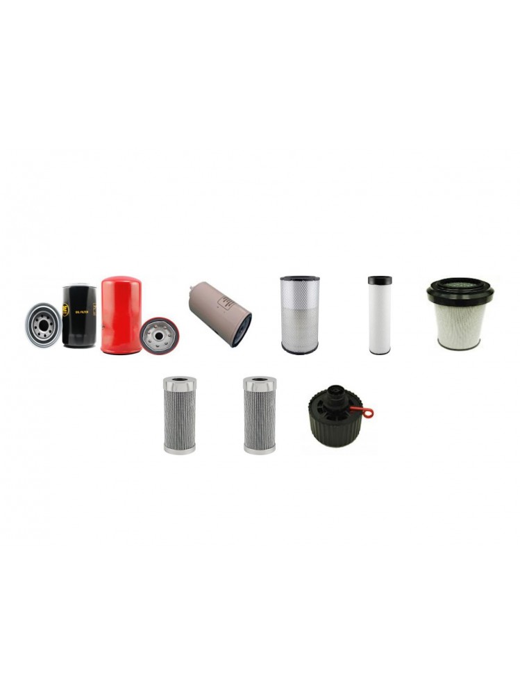 CASE WX 165 Filter Service Kit w/CASE 659TA-M2 Eng.