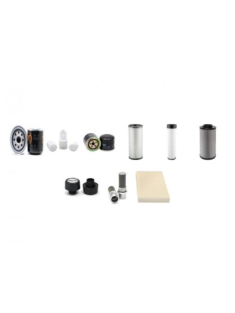 EUROCOMACH ES 85 ZT Filter Service Kit w/Yanmar 4TNV98 Eng.