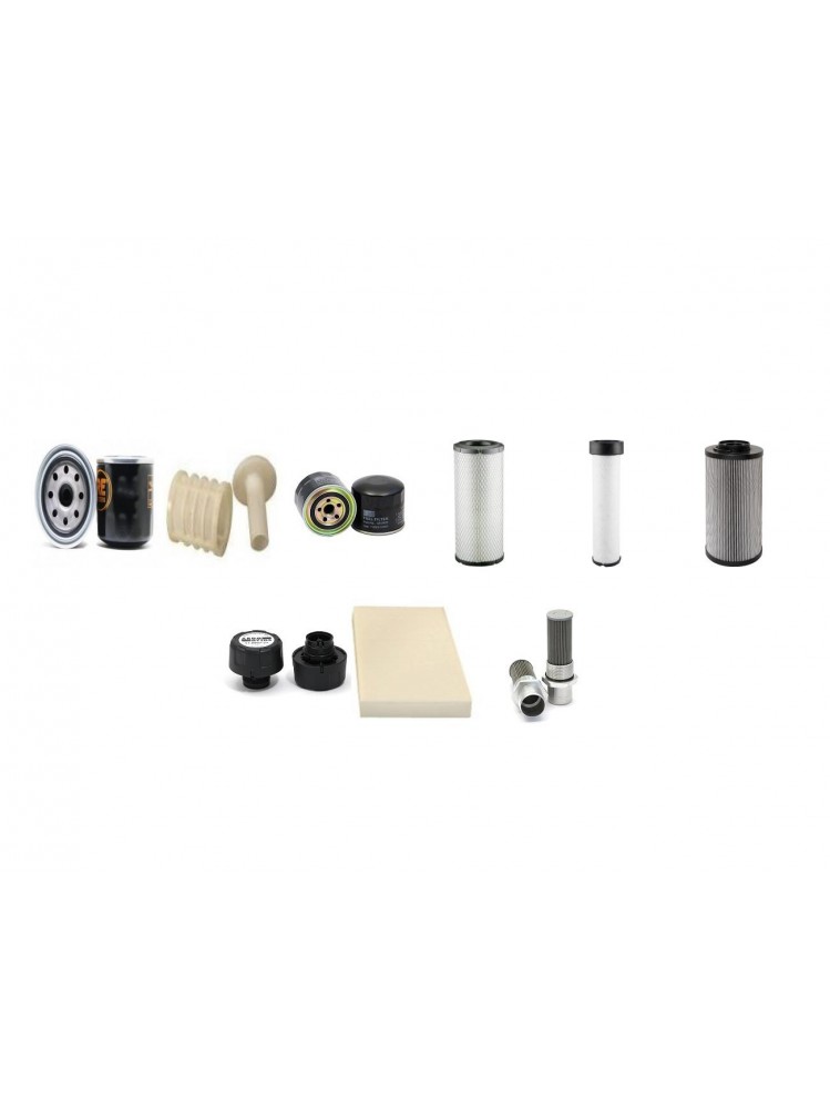 EUROCOMACH ES 95 TR Filter Service Kit w/Yanmar 4TNV98 Eng.