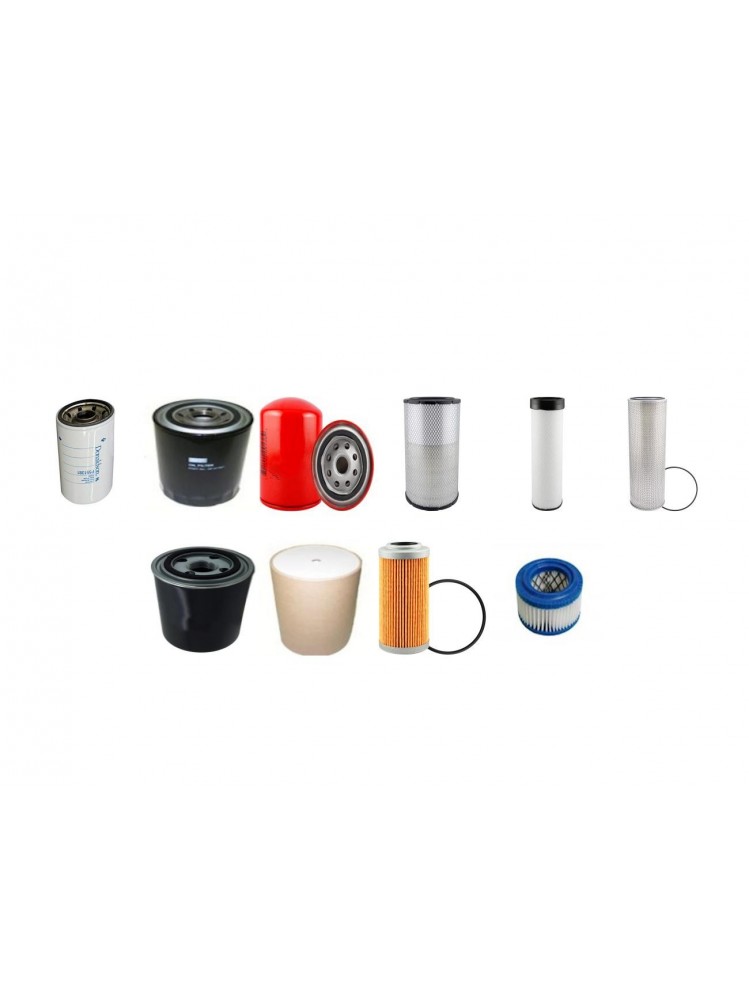 JCB JS 240 Filter Service Kit w/ISUZU 6BD1TLE Eng.   YR  1990-1996