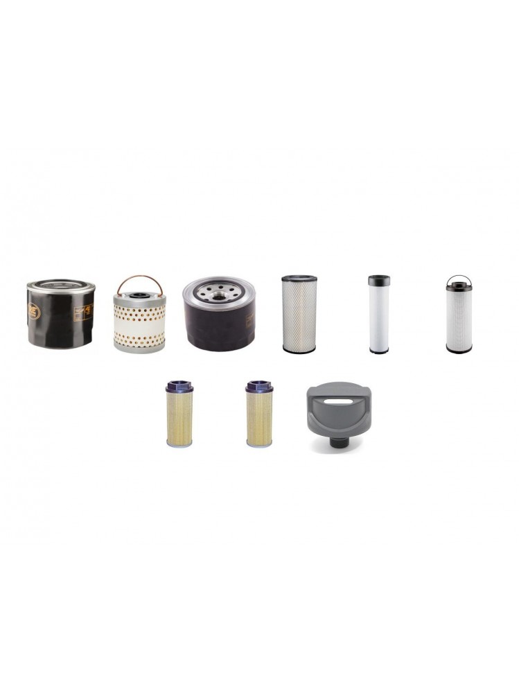 NEUSON 12002 RD Filter Service Kit w/Yanmar 4TNE106T-NS Eng. SN   -AB 03158 YR  -2005 98CH