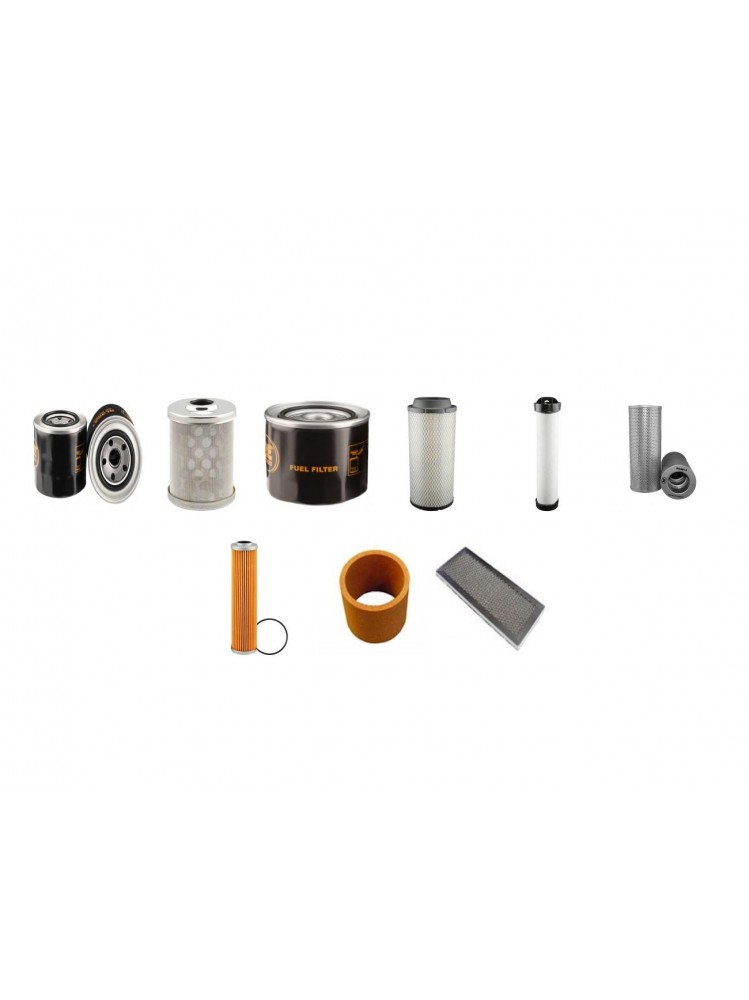 TAKEUCHI TL 250 Filter Service Kit w/Kubota V 3800DI TURBO Eng.