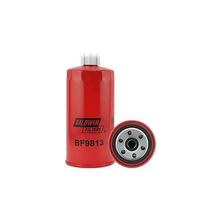 Baldwin BF9813, Fuel Filter Spin-on with Drain