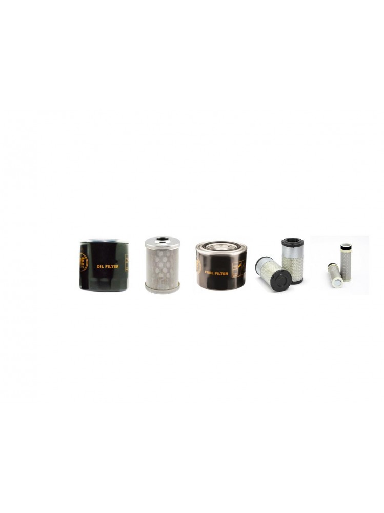 KUBOTA U36-4 Filter Service Kit Air Oil Fuel Filters w/Kubota D 1703 Eng. YR 2017-