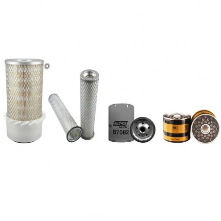 BOBCAT 843 Filter Service Kit w/Isuzu 4JB1 Eng. Air, Oil, Fuel Filters Serial No 24001-