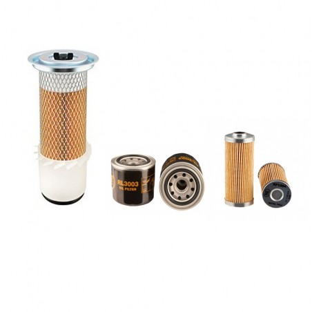 HITACHI EX30-2 Filter Service Kit w/Kubota V 1505 Eng. Air, Oil, Fuel Filters