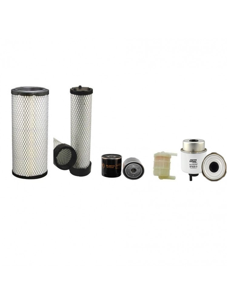 JCB 8040 Filter Service Kit w/Perkins 404.22D Eng. Air, Oil, Fuel Filters