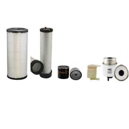 JCB 8040 Filter Service Kit w/Perkins 404.22D Eng. Air, Oil, Fuel Filters